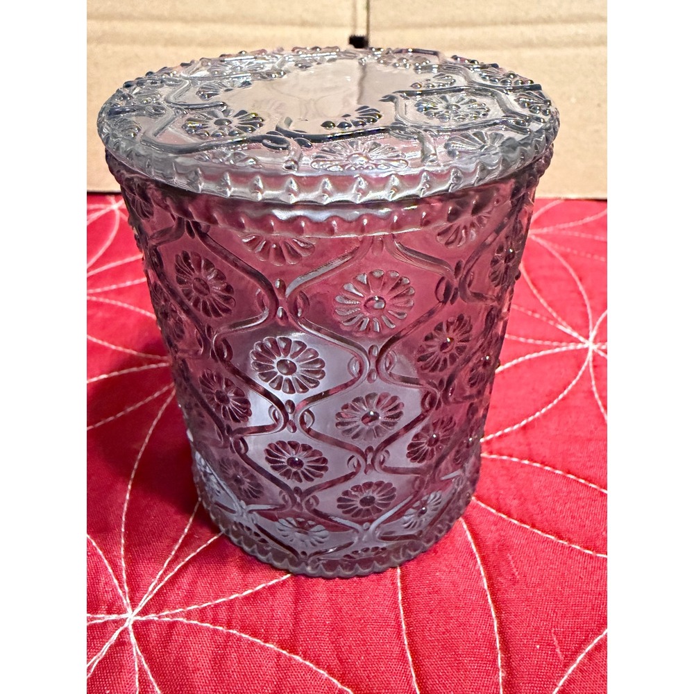 La Jolie Muse 6oz Embossed Glass Jar